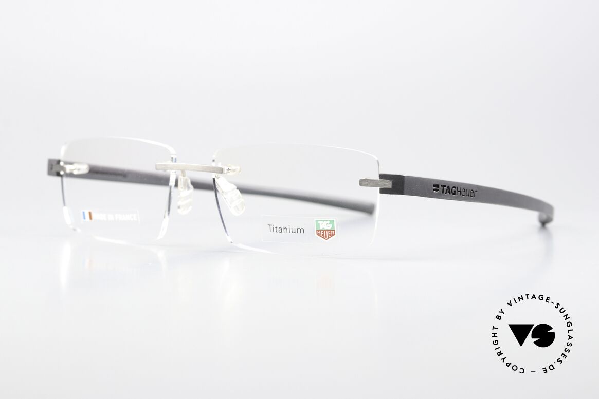 Tag Heuer 3941 Reflex Men's Luxury Frame 2004, with “racing” temples made of elastomer rubber, Made for Men