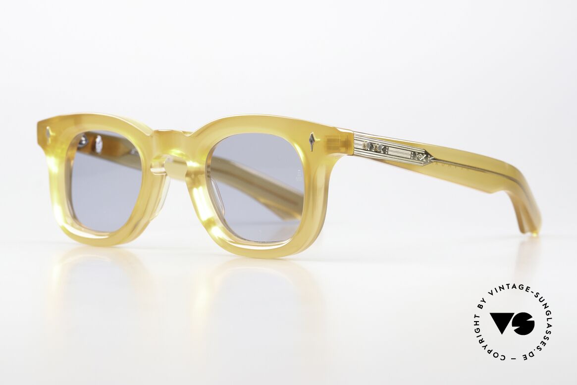 Jacques Marie Mage Devaux Sunglasses Square Panto, panto shades, color: saffron / pebble, size 43-27, Made for Men