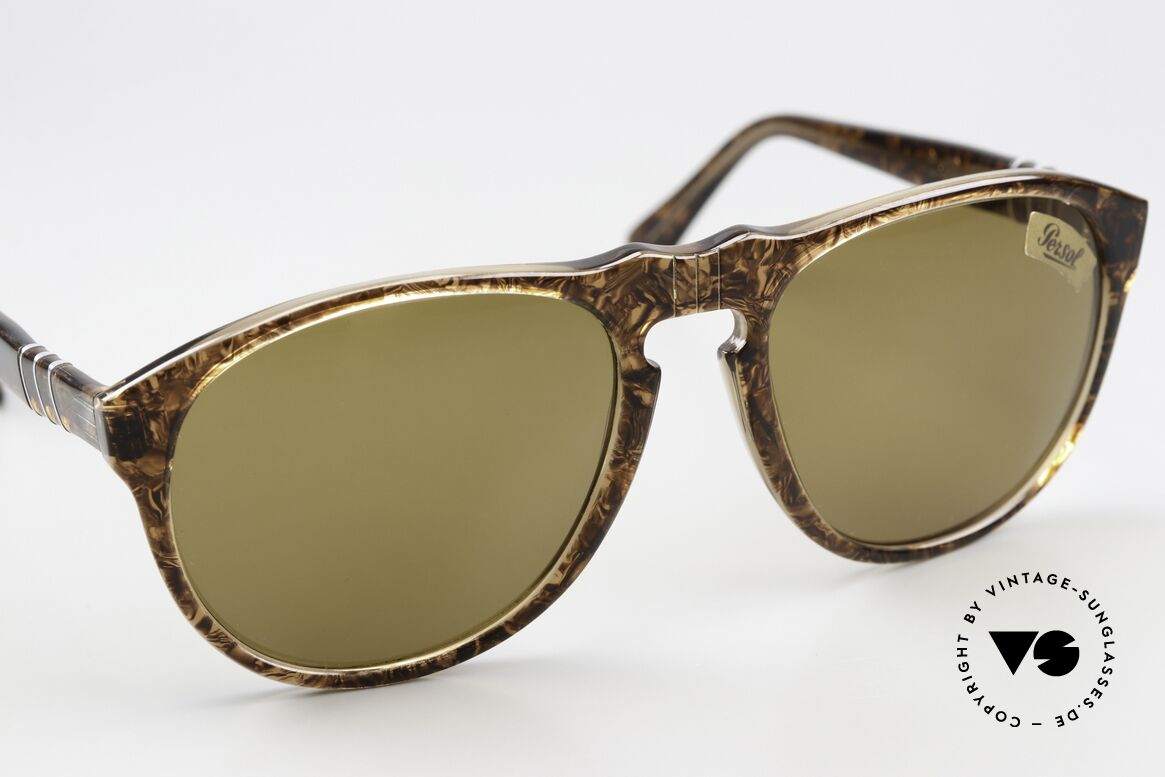 Persol 649/4 Ratti Sport Old Original From 1985, extremely rare SPORT version in brown translucid, Made for Men