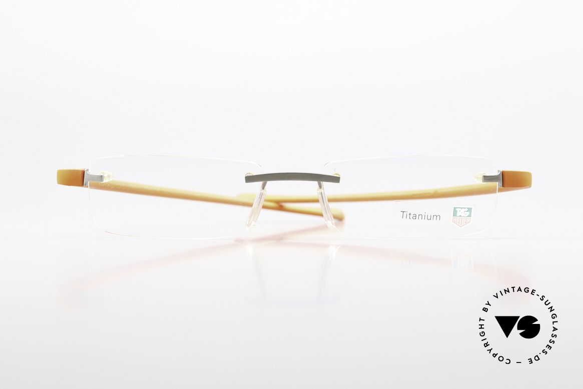 Tag Heuer 3102 Reflex Titanium Specs Rimless, extremely sporty rimless glasses for gentlemen, Made for Men