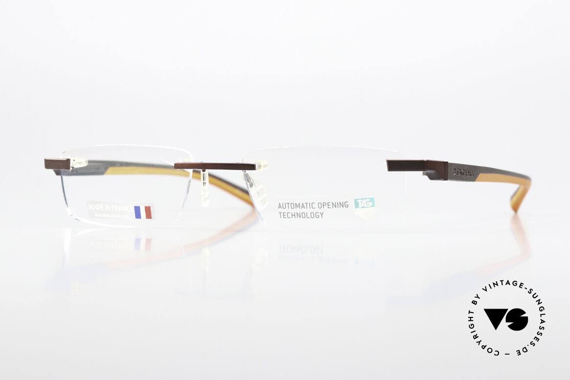 Tag Heuer 0844 Automatic Automatic Opening Tech, Tag Heuer glasses mod. 0844, col. 010, size 52-18, Made for Men