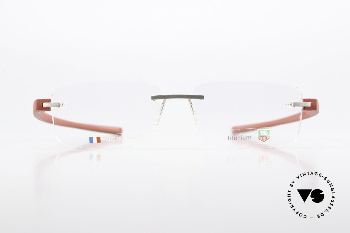 Tag Heuer 3941 Reflex Luxury Frame From France, extremely sporty rimless glasses for gentlemen, Made for Men