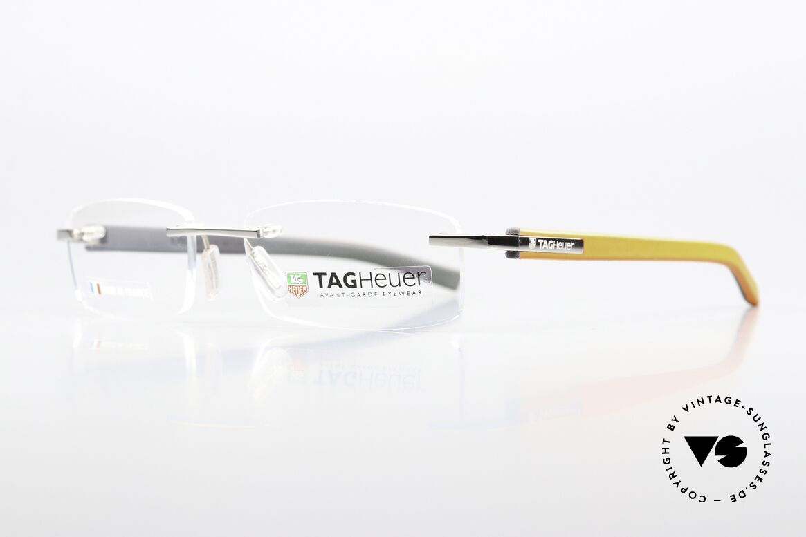 Tag Heuer 8108 Trends Palladium Orange Gray 2009, palladium front with temples in orange & dark gray, Made for Men