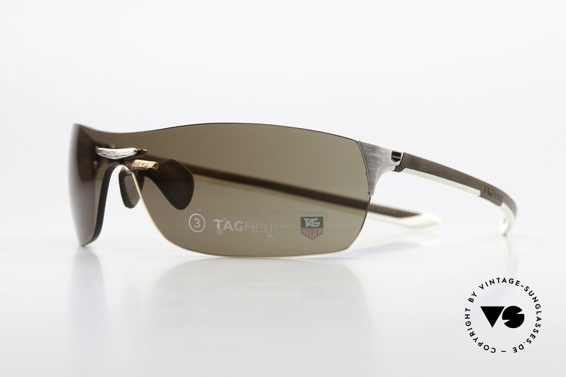 Tag Heuer 5505 Reflex Panorama View Sunglasses, with “racing” temples made of elastomer rubber, Made for Men