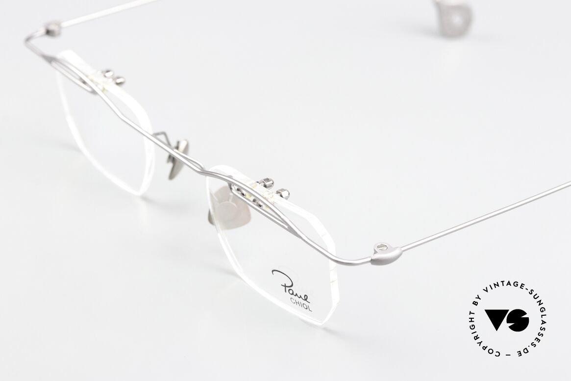 Paul Chiol 02 Rimless Specs With Upper Bar, unworn, filigree masterpiece; NOS, truly unique, Made for Men and Women Paul Chiol 02 Rimless Specs With Upper Bar, unworn, filigree masterpiece; NOS, truly unique, Made for Men and Women