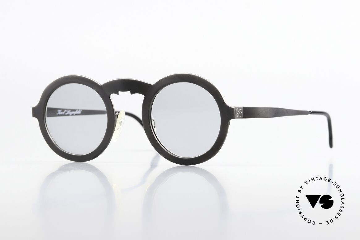 Karl Lagerfeld 4501 Limited Edition 80s Frame, round 80's designer sunglasses by Karl Lagerfeld, Made for Men and Women