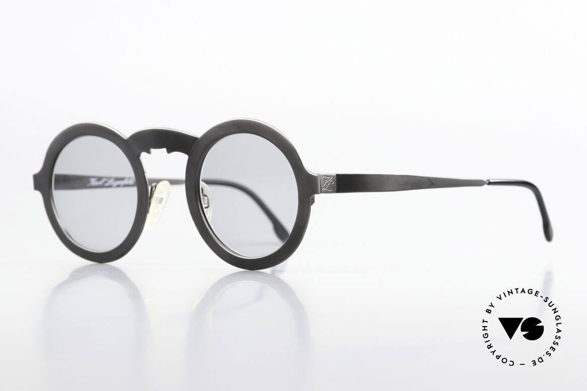 Karl Lagerfeld 4501 Limited Edition 80s Frame, light gray tinted lenses (also wearable at night), Made for Men and Women