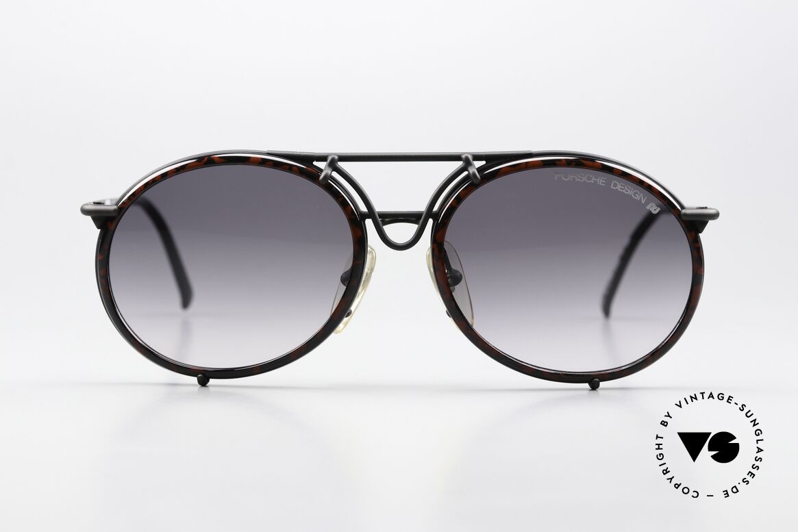 Porsche 5661 Brilliant 4 in 1 Sunglasses, 4 sunglasses in one frame = for different sun intensity, Made for Men and Women