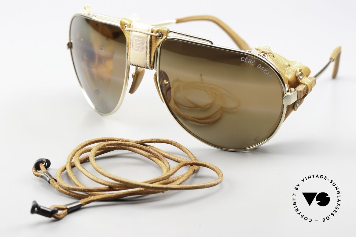 Cebe Dakar Vintage Rallye Sunglasses, worn and tested by Claude Brasseur and Thierry Sabine, Made for Men