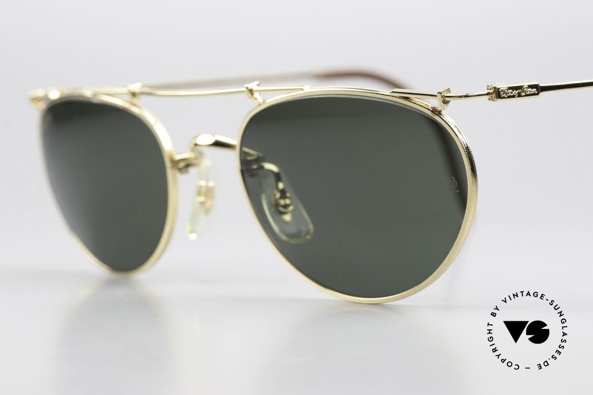 Ray Ban Deco Metals Oval B&L USA 90's Sunglasses, legendary B&L mineral lenses (100% UV protection), Made for Men and Women