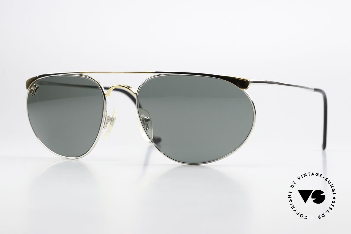 Ray Ban Zenus Ultra Precious Metals 24kt GP, rare vintage 1990s B&L Ray-Ban collector's sunglasses, Made for Men and Women