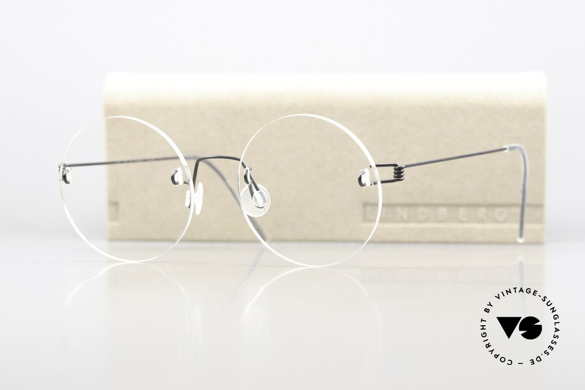 Lindberg 258 Air Titan Rimless Frame 90's Specs, the frame is almost invisible and weighs only 2.7 grams, Made for Men and Women