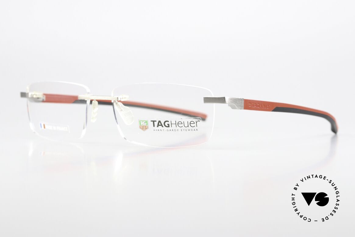 Tag Heuer 0843 Automatic Automatic Rimless Glasses, temples can be opened with one hand when driving, Made for Men