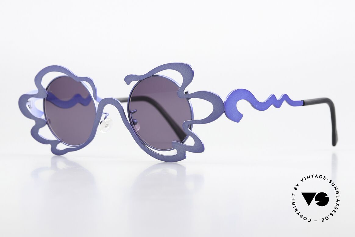 Theo Belgium Tagliatelli Spaghetti Sunglasses Ladies, made for the avant-garde, individualists; trend-setters, Made for Women