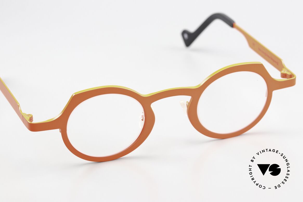 Theo Belgium Asia Titanium Frame Neon Orange, design and craftsmanship together on TOP level, Made for Men and Women
