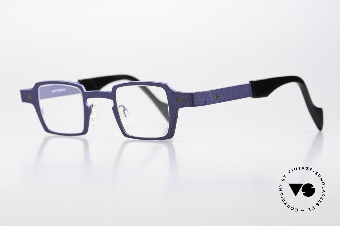 Theo Belgium Sixteen Titanium Frame Blue Metallic, women's eyeglasses and men's eyeglasses alike, Made for Men and Women