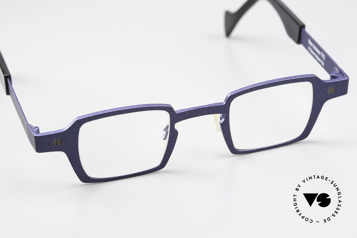 Theo Belgium Sixteen Titanium Frame Blue Metallic, unworn NOS model from the Theo 'TEENS' family, Made for Men and Women