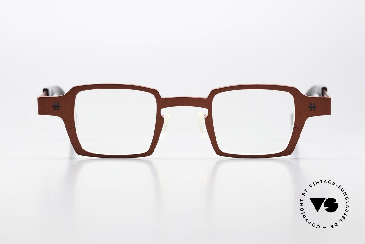 Theo Belgium Sixteen Titanium Frame Red Metallic, model Sixteen with color code 122 (red metallic), Made for Women