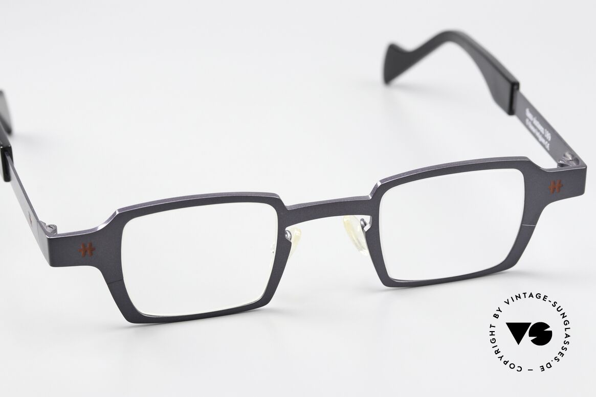 Theo Belgium Sixteen Titanium Frame Gray Metallic, unworn NOS model from the Theo 'TEENS' family, Made for Men and Women