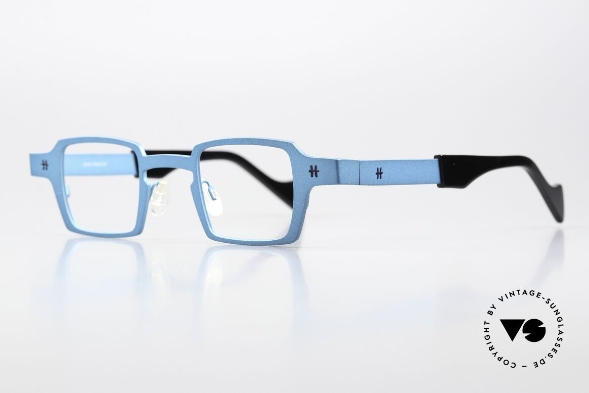 Theo Belgium Sixteen Titanium Turquoise Metallic, women's eyeglasses and men's eyeglasses alike, Made for Men and Women