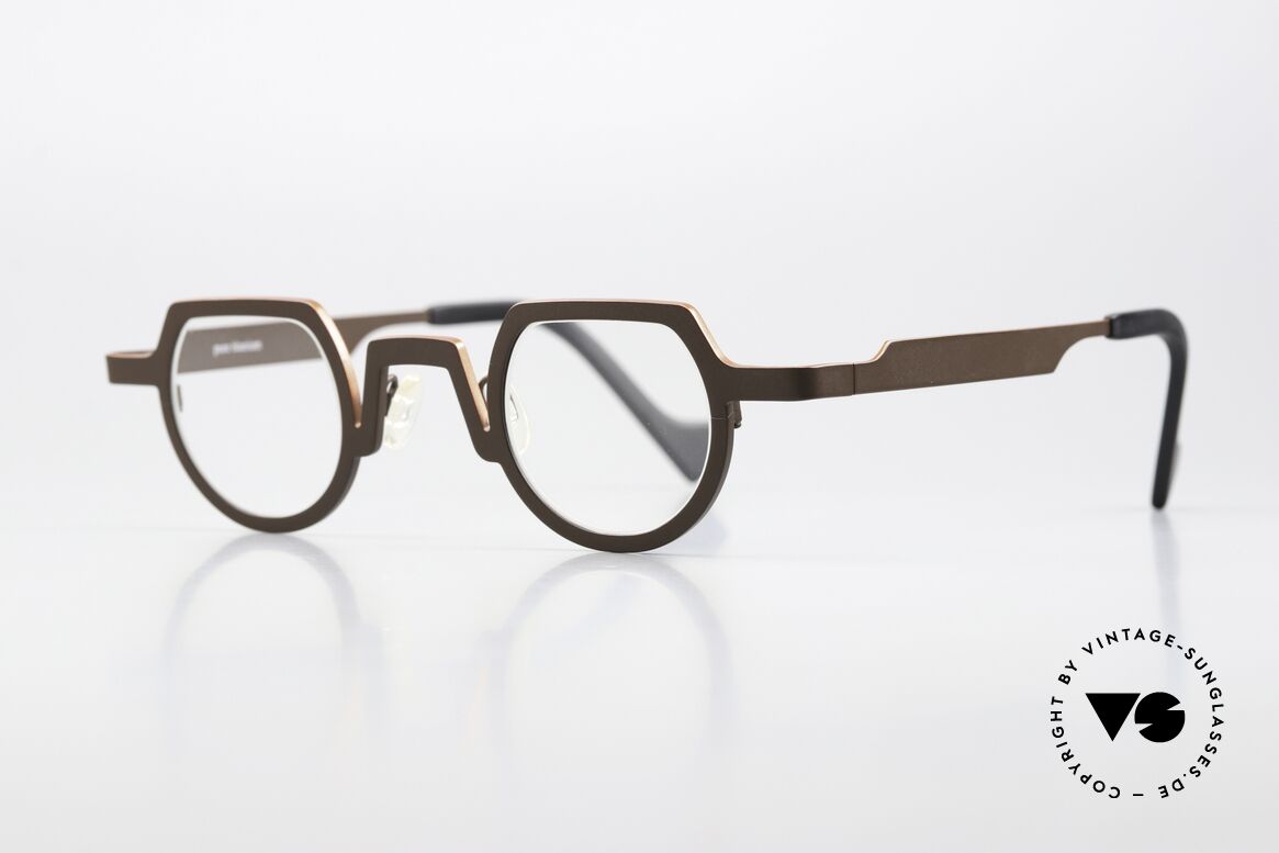 Theo Belgium Europe Titan Frame Brown Orange, titanium unisex frame; color 115 (brown/orange), Made for Men and Women