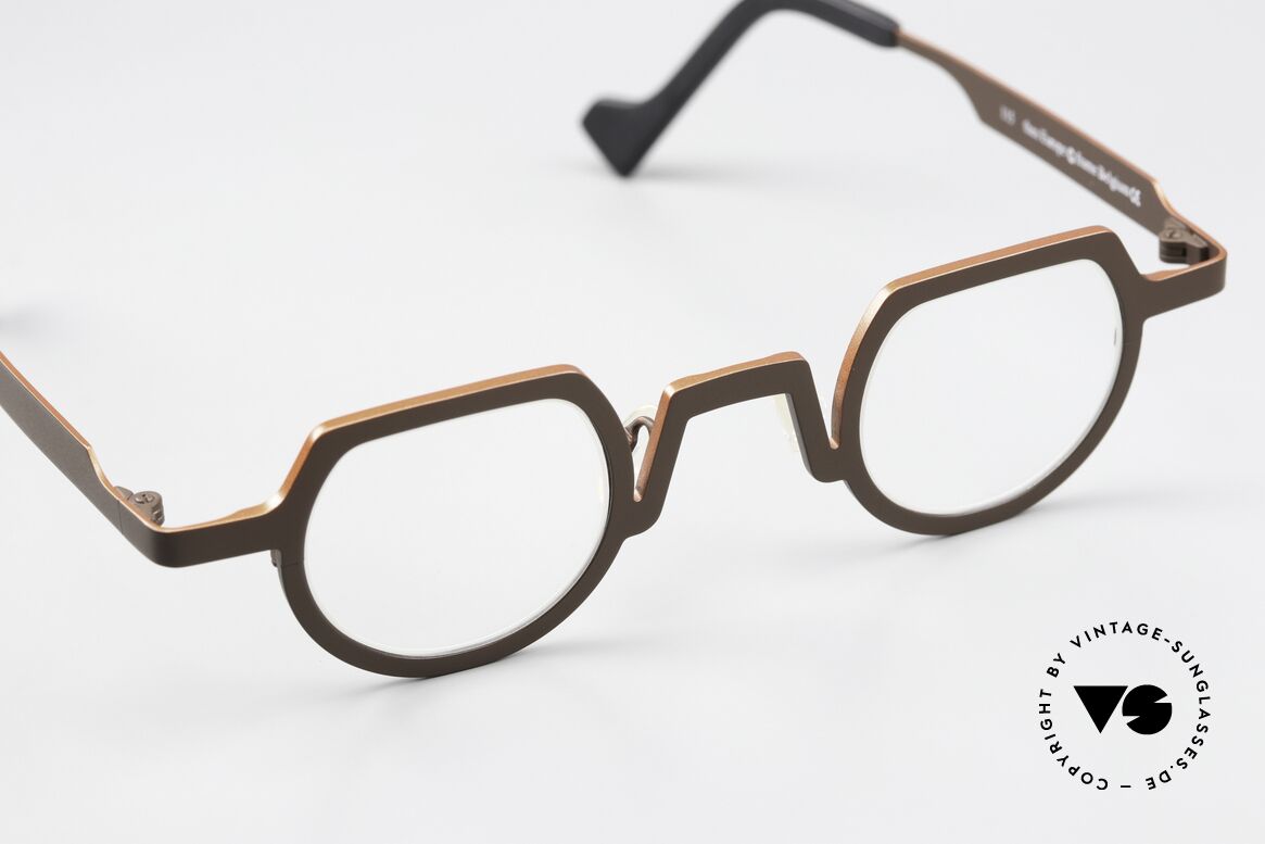 Theo Belgium Europe Titan Frame Brown Orange, design and craftsmanship together on TOP level, Made for Men and Women