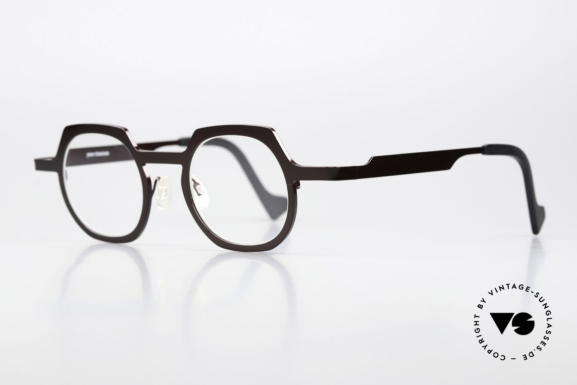 Theo Belgium America Titanium Frame Dark Brown, titanium unisex frame with color 63 (dark brown), Made for Men and Women
