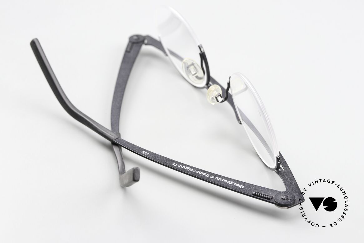 Theo Belgium Gnocchi Bar Glasses Titan Rimless, lens height 36mm: suitable for progressive lenses, Made for Men and Women