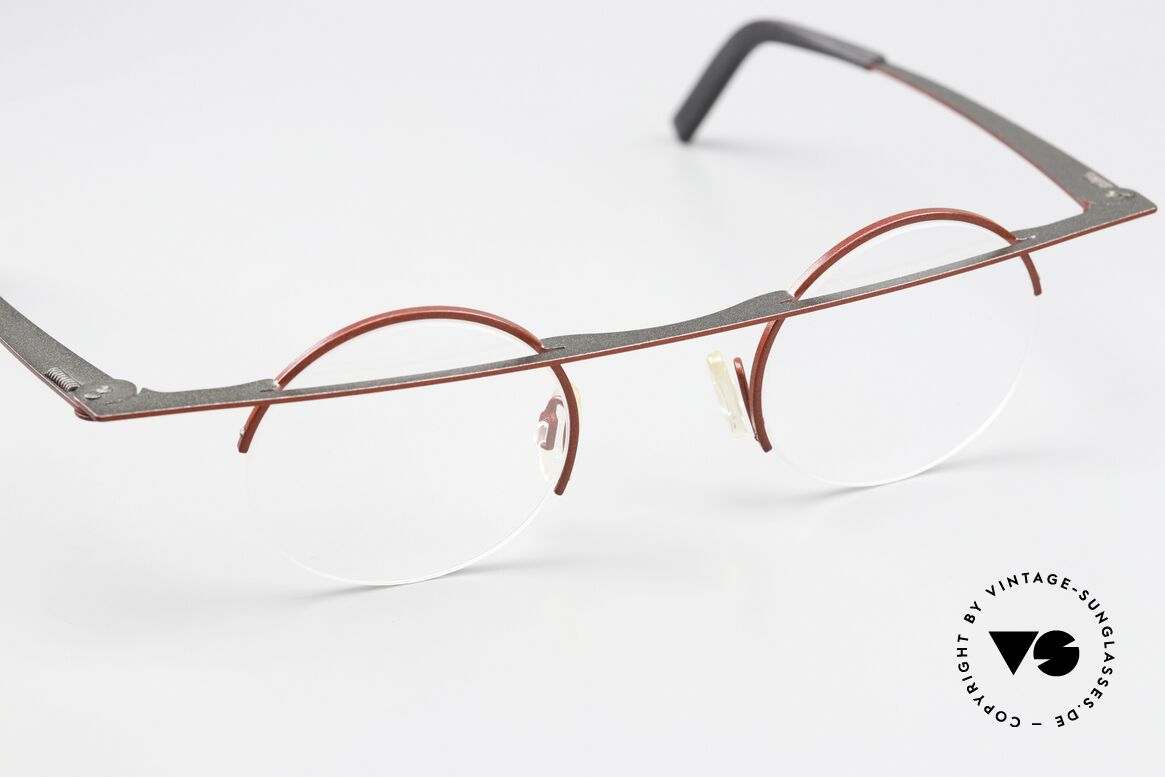 Theo Belgium Gnocchi Designer Specs Semi Rimless, design and craftsmanship together on TOP level, Made for Men and Women