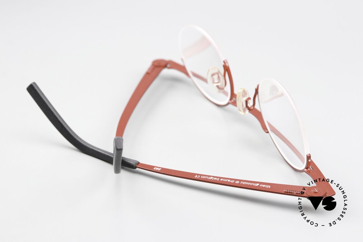 Theo Belgium Gnocchi Designer Specs Semi Rimless, lens height 36mm: suitable for progressive lenses, Made for Men and Women