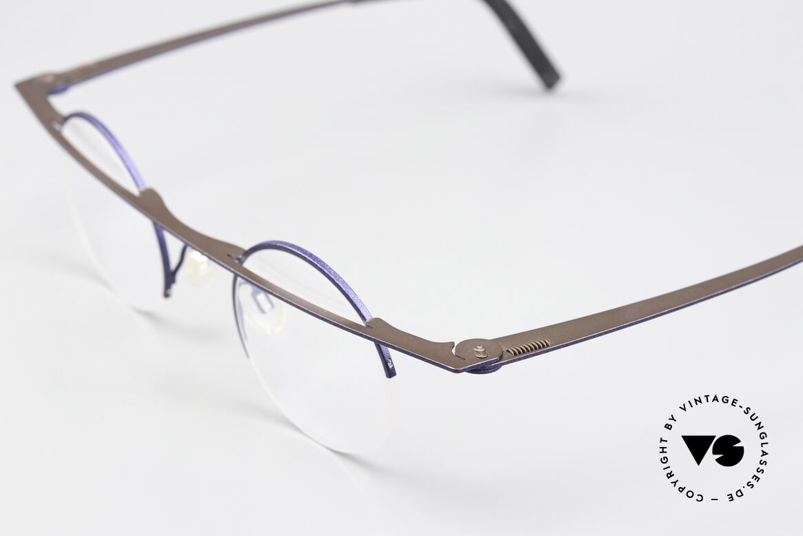 Theo Belgium Gnocchi Bar Eyeglasses Semi Rimless, avant-garde eyeglasses for ladies and gentlemen, Made for Men and Women