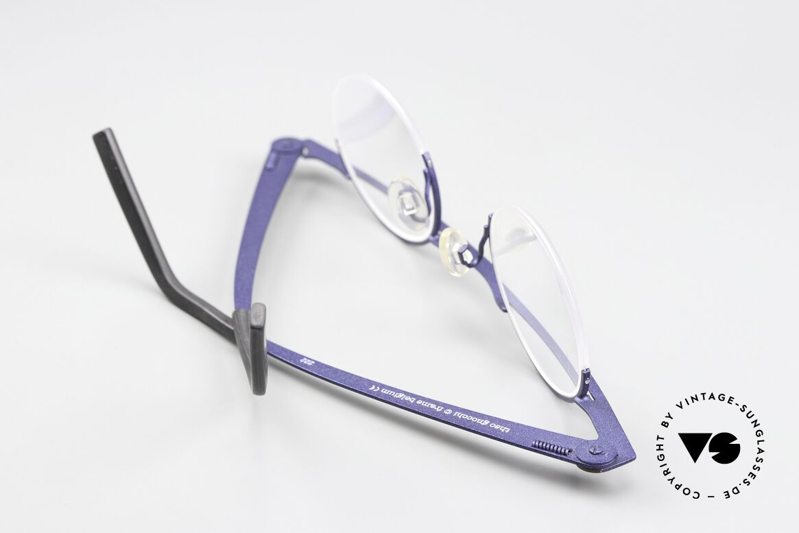 Theo Belgium Gnocchi Bar Eyeglasses Semi Rimless, lens height 36mm: suitable for progressive lenses, Made for Men and Women