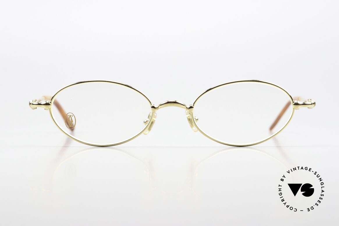 Cartier Mizar - M Oval Frame Luxury 22ct Gold, unisex model of the 'THIN RIM' Collection by Cartier, Made for Men and Women