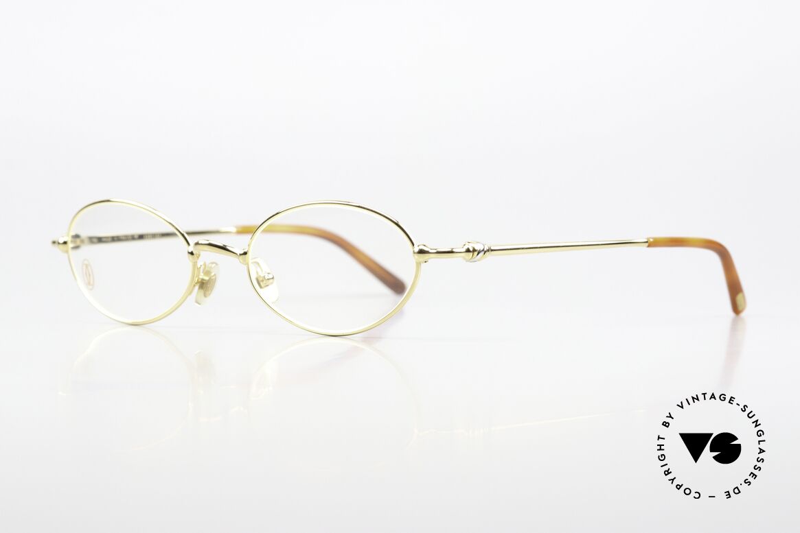 Cartier Mizar - M Oval Frame Luxury 22ct Gold, 22ct gold-plated (like all vintage Cartier eyeglasses), Made for Men and Women