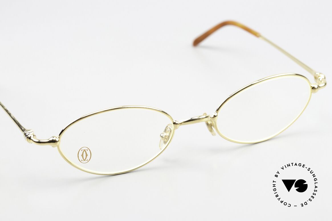 Cartier Mizar - M Oval Frame Luxury 22ct Gold, NO retro eyeglasses; an old original from app. 1999!, Made for Men and Women