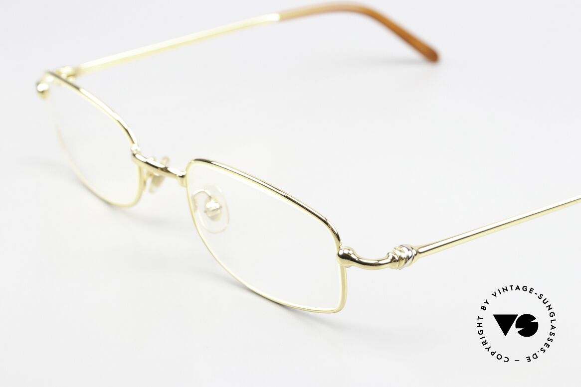 Cartier Sadir - L Thin Rim Series 22ct Gold, unworn; lens heigth 32mm almost suitable for progressive, Made for Men and Women