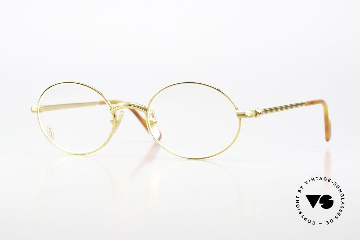 Cartier Sorbonne - M 22ct Gold-Plated Eyewear, vintage CARTIER luxury eyeglasses from app. 1997, Made for Men and Women Cartier Sorbonne - M 22ct Gold-Plated Eyewear, vintage CARTIER luxury eyeglasses from app. 1997, Made for Men and Women