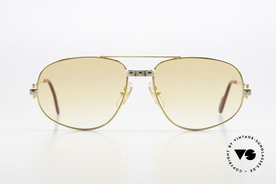 Cartier Romance Santos - M Orange Gradient Sun Lens, mod. "Romance" was launched in 1986 and made till 1997, Made for Men and Women Cartier Romance Santos - M Orange Gradient Sun Lens, mod. "Romance" was launched in 1986 and made till 1997, Made for Men and Women