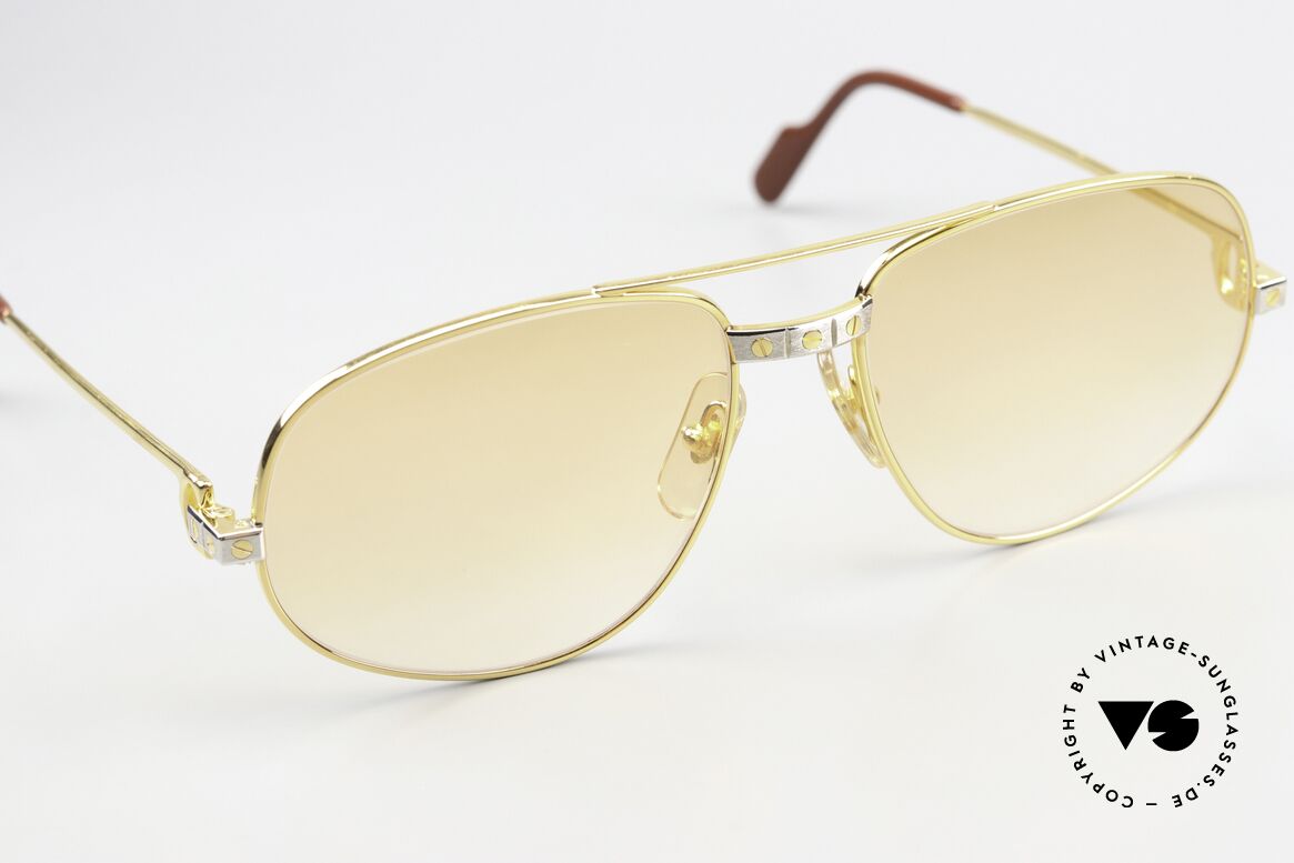 Cartier Romance Santos - M Orange Gradient Sun Lens, unworn with orig. packing (hard to find in this condition), Made for Men and Women Cartier Romance Santos - M Orange Gradient Sun Lens, unworn with orig. packing (hard to find in this condition), Made for Men and Women