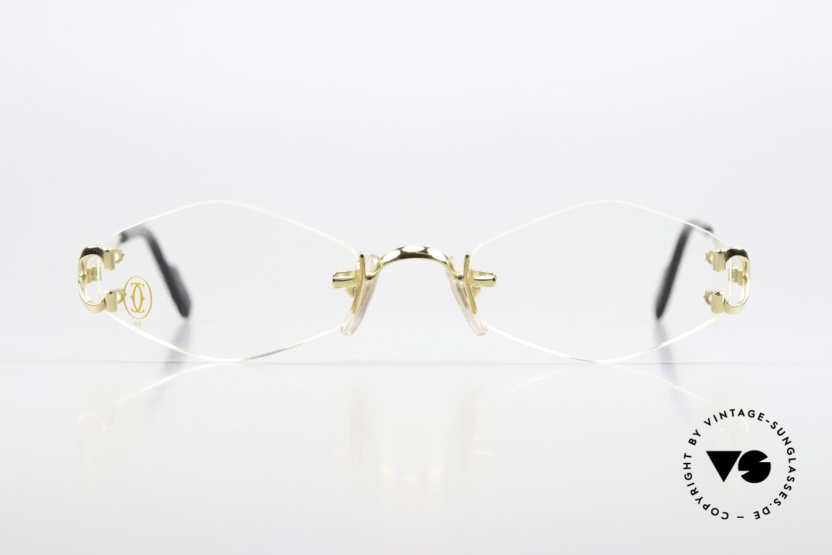 Cartier Soho Rimless Eyewear From 1999, rimless Cartier vintage eyeglass-frame from 1999, Made for Women