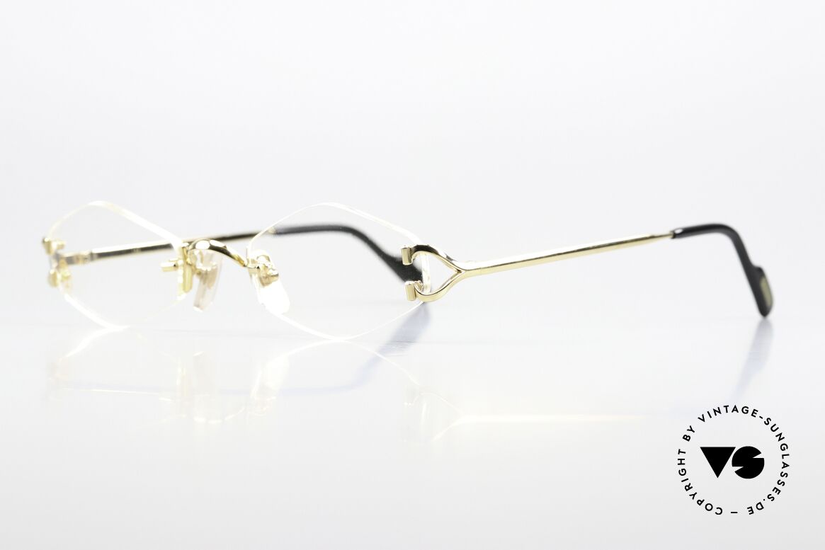 Cartier Soho Rimless Eyewear From 1999, any optician can change the lens shape if needed, Made for Women