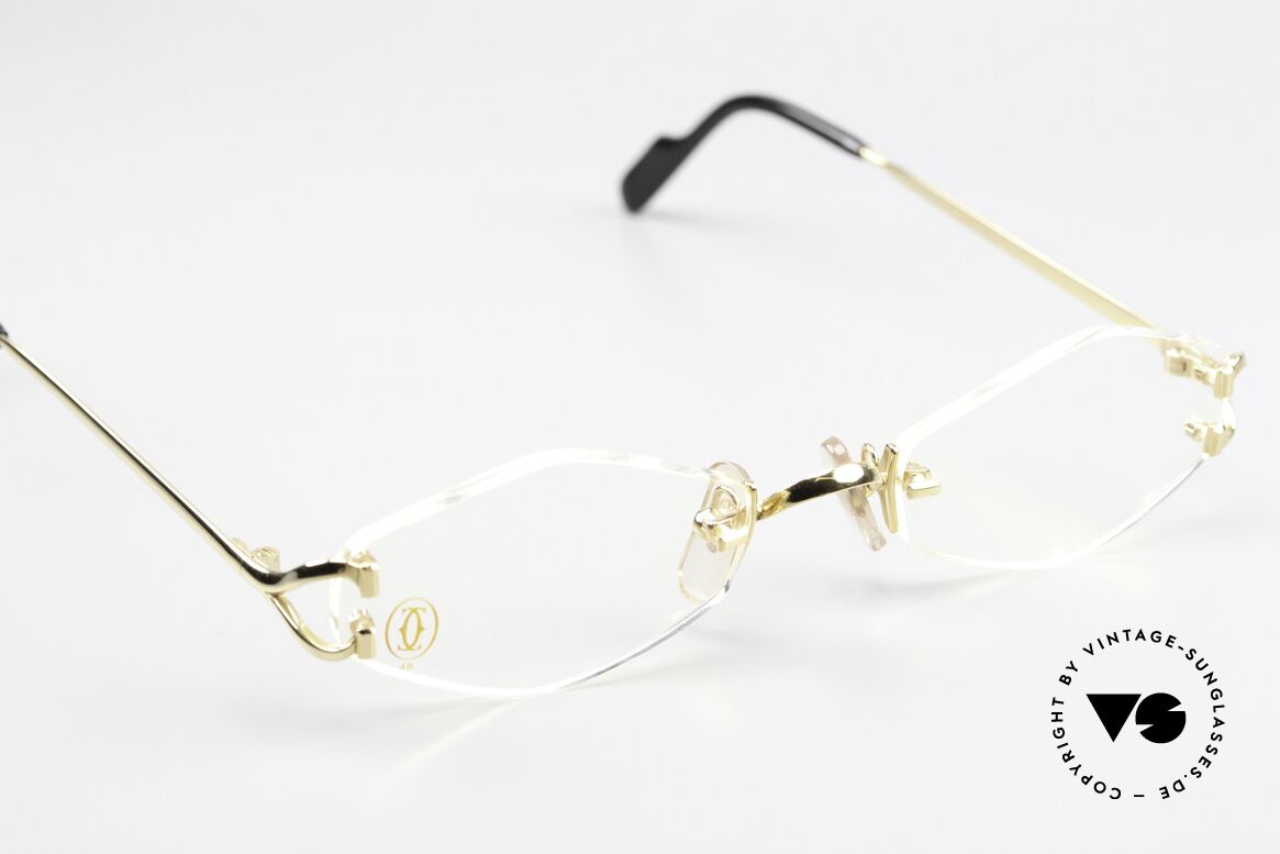 Cartier Soho Rimless Eyewear From 1999, unworn rarity comes with an original Cartier case, Made for Women