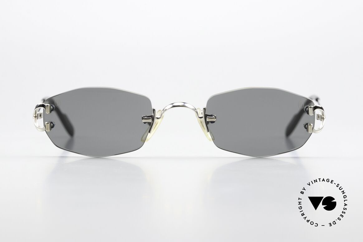 Cartier Capri Platinum Sunglasses 1999, modell CAPRI in size 48/22 (with platinum finish), Made for Women