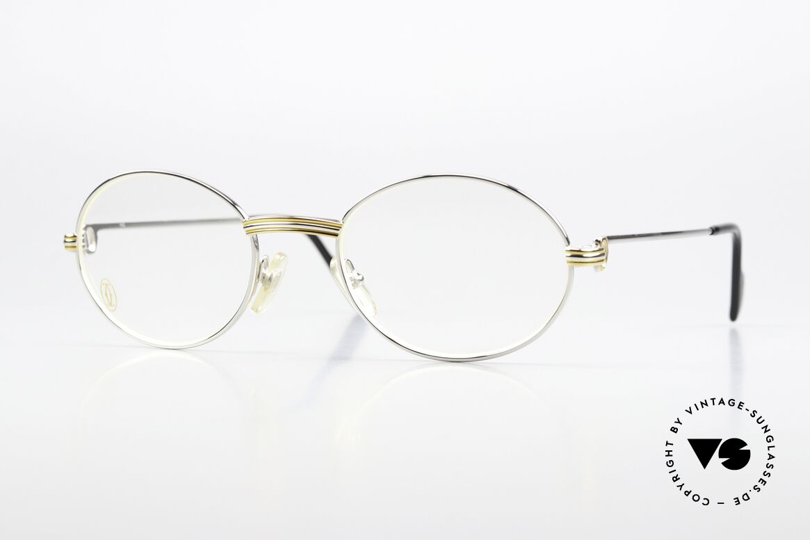Cartier Saint Honore - L Rare 53mm Large Size Frame, oval VINTAGE CARTIER eyeglasses from approx. 1998, Made for Men and Women