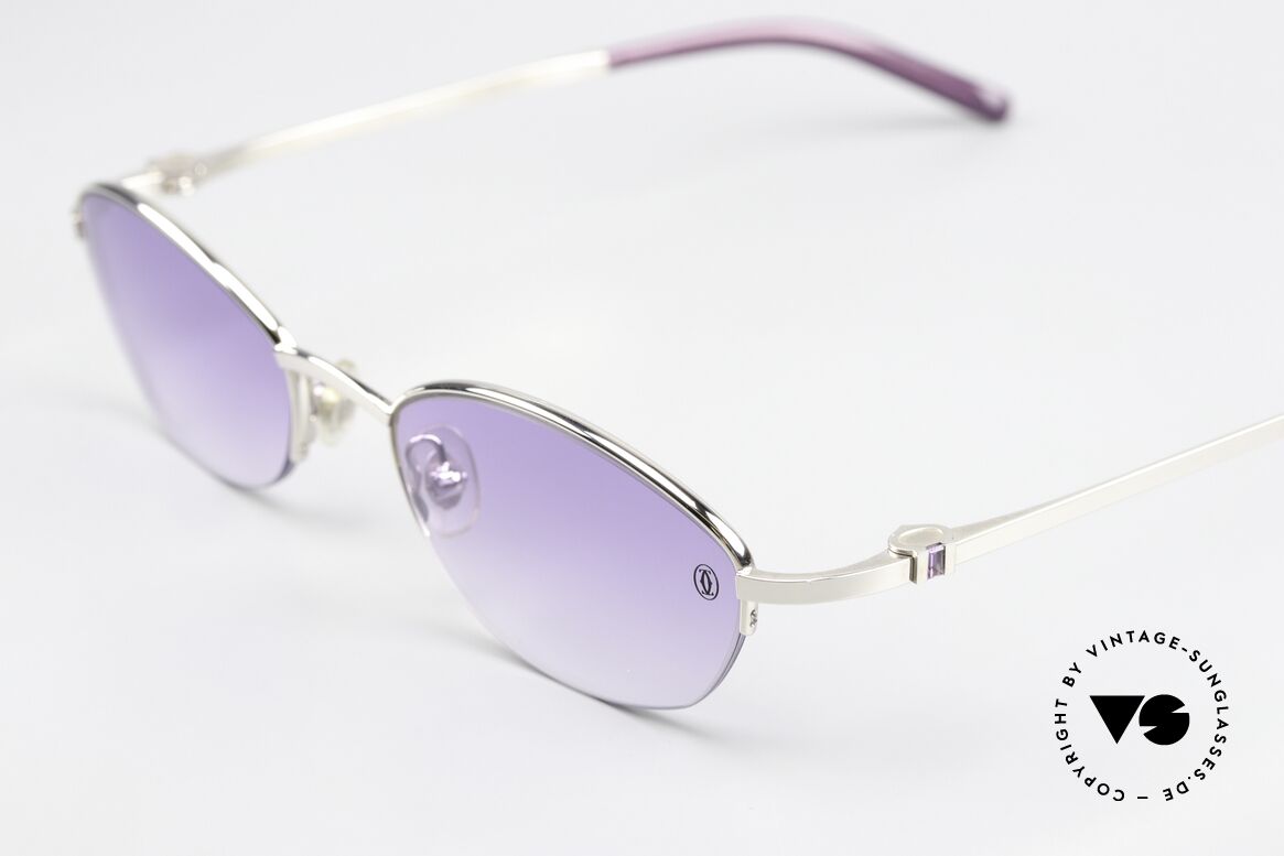Cartier Anakie Jewelry Collection Glasses, lovely, semi-rimless ladies' luxury sunglasses, Made for Women