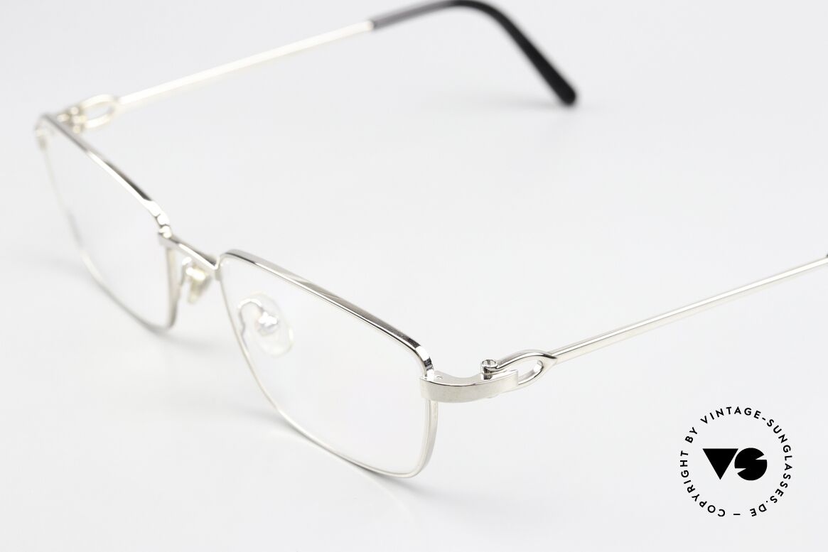 Cartier Tender Platinum Eyeglasses 2009, unworn luxury frame with original case and packing, Made for Men and Women