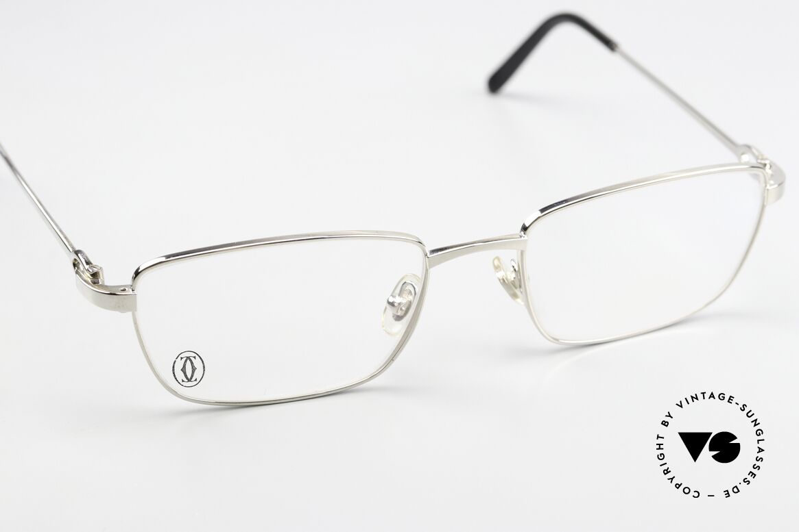 Cartier Tender Platinum Eyeglasses 2009, orig. catalog name: Cartier TENDER T8100666, Platin, Made for Men and Women