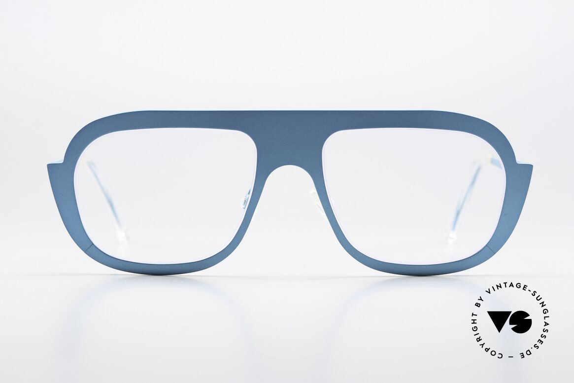 Theo Belgium Bientot Titanium Frame Turquoise, aviator style from THEO 'Encore et Encore' family, Made for Men and Women