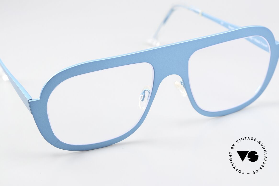 Theo Belgium Bientot Titanium Frame Turquoise, col. 39: turquoise metallic (appears blue in photos), Made for Men and Women