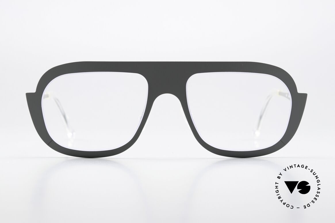 Theo Belgium Bientot Pure Titanium Art Eyewear, aviator style from THEO 'Encore et Encore' family, Made for Men and Women